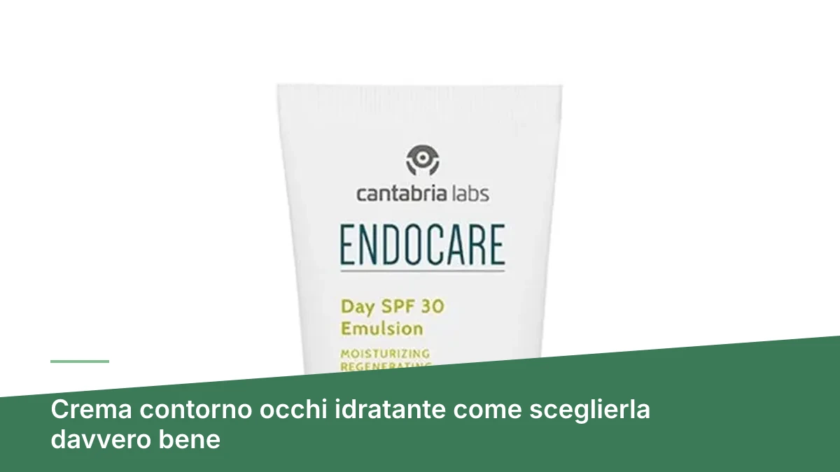 donna che applica crema contorno occhi idratante con ingredienti naturali