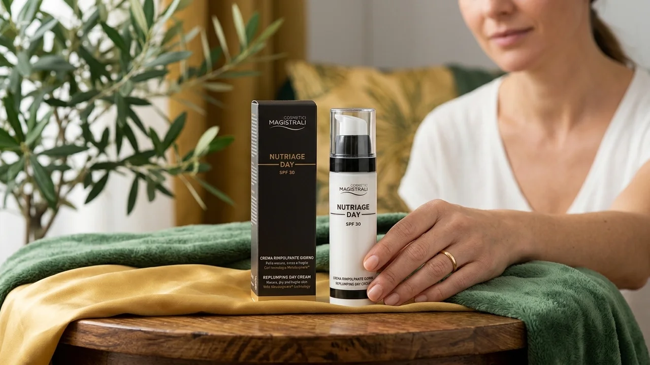 Ingredienti naturali antiossidanti per la pelle del viso: melatonina, acido ialuronico, vitamina C, estratti vegetali