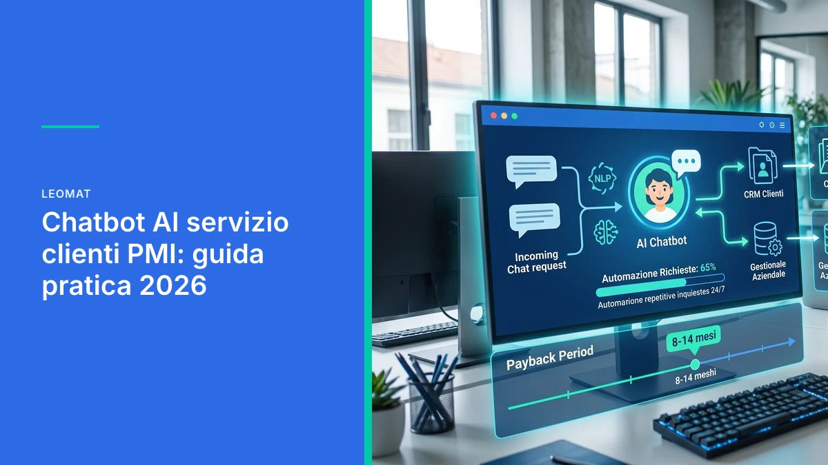 Chatbot AI servizio clienti PMI: guida pratica 2026