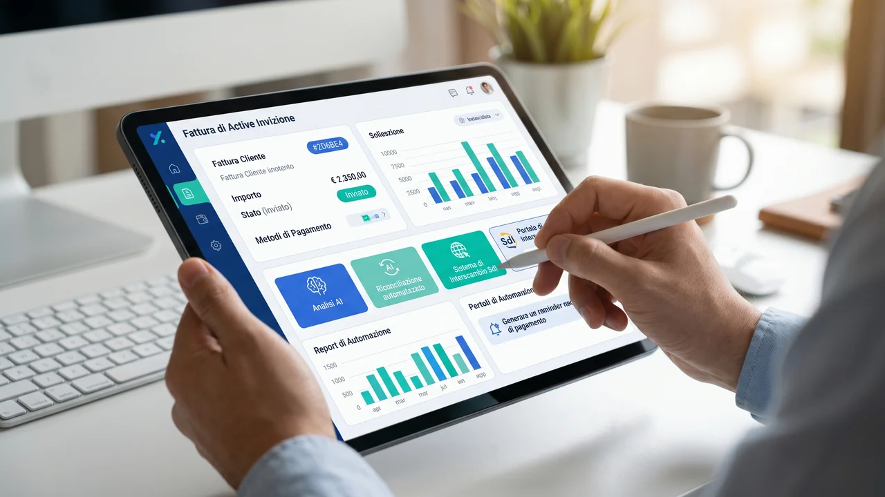 Integrazione ERP su misura con SDI e AI per automazione ciclo attivo fatturazione PMI