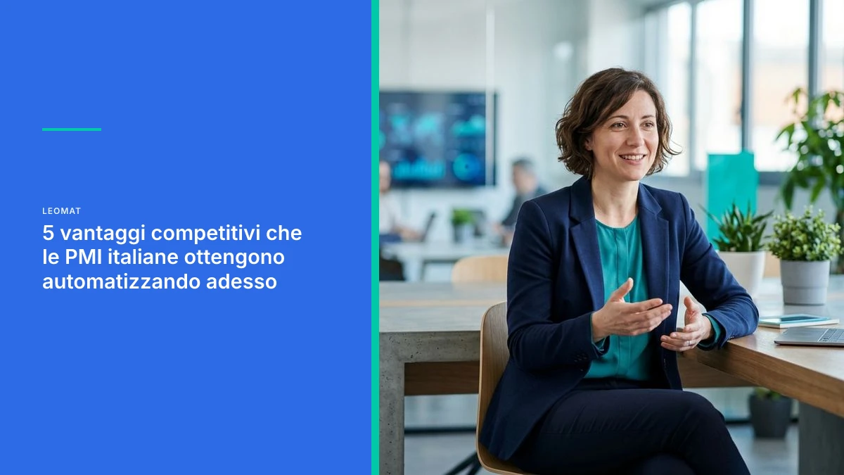 5 Competitive Advantages Italian SMEs Gain by Automating Now