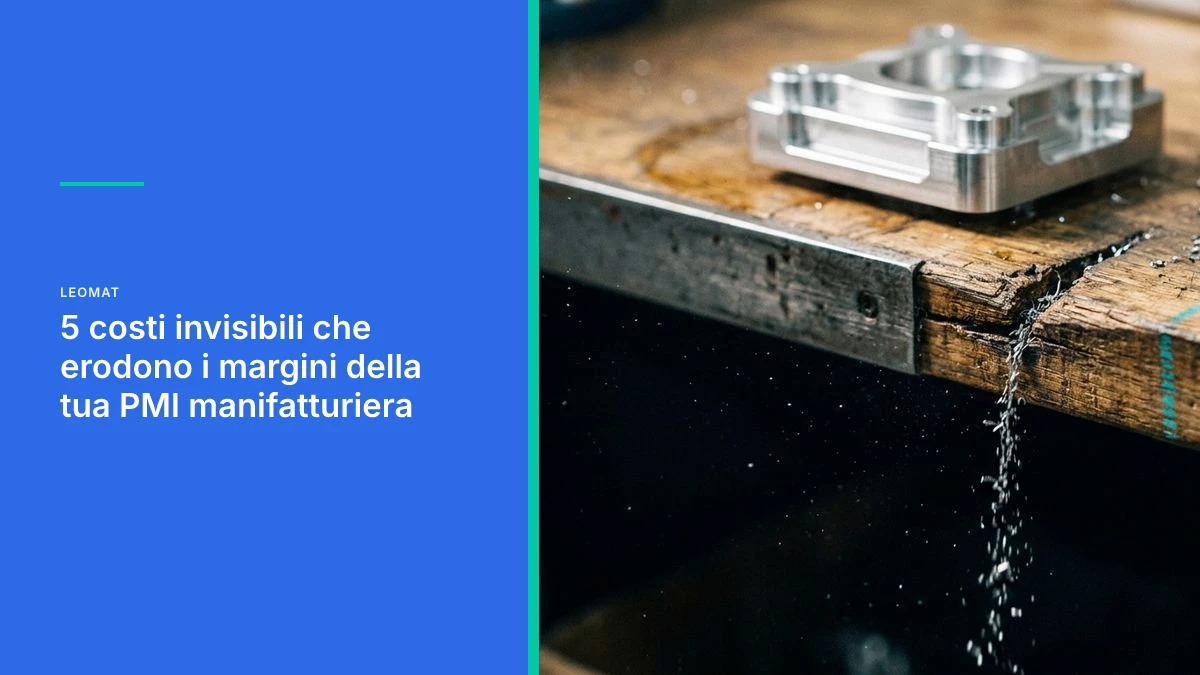 5 costi invisibili che erodono i margini della tua PMI manifatturiera