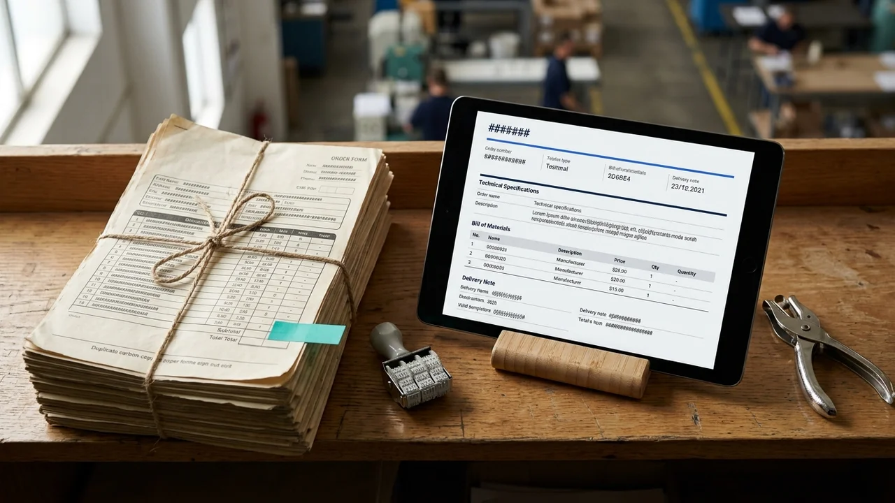 Team PMI manifatturiera analizza dashboard automazione AI e margini operativi