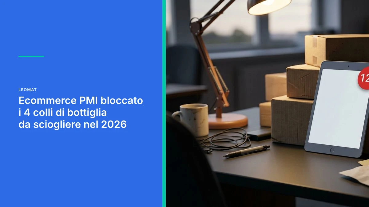 Ecommerce PMI bloccato, i 4 colli di bottiglia da sciogliere nel 2026