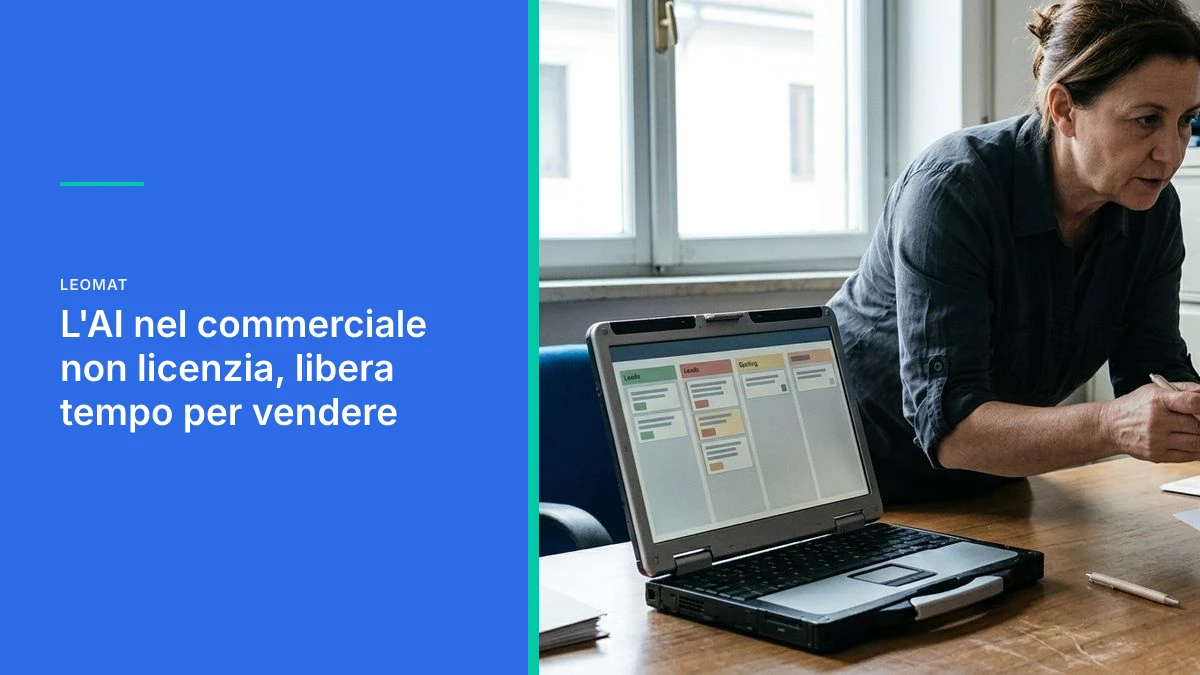 L'AI nel commerciale non licenzia, libera tempo per vendere