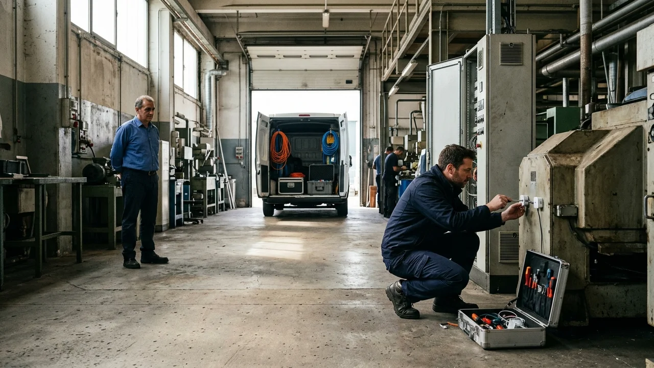cruscotto di monitoraggio dati produzione su tablet in fabbrica
