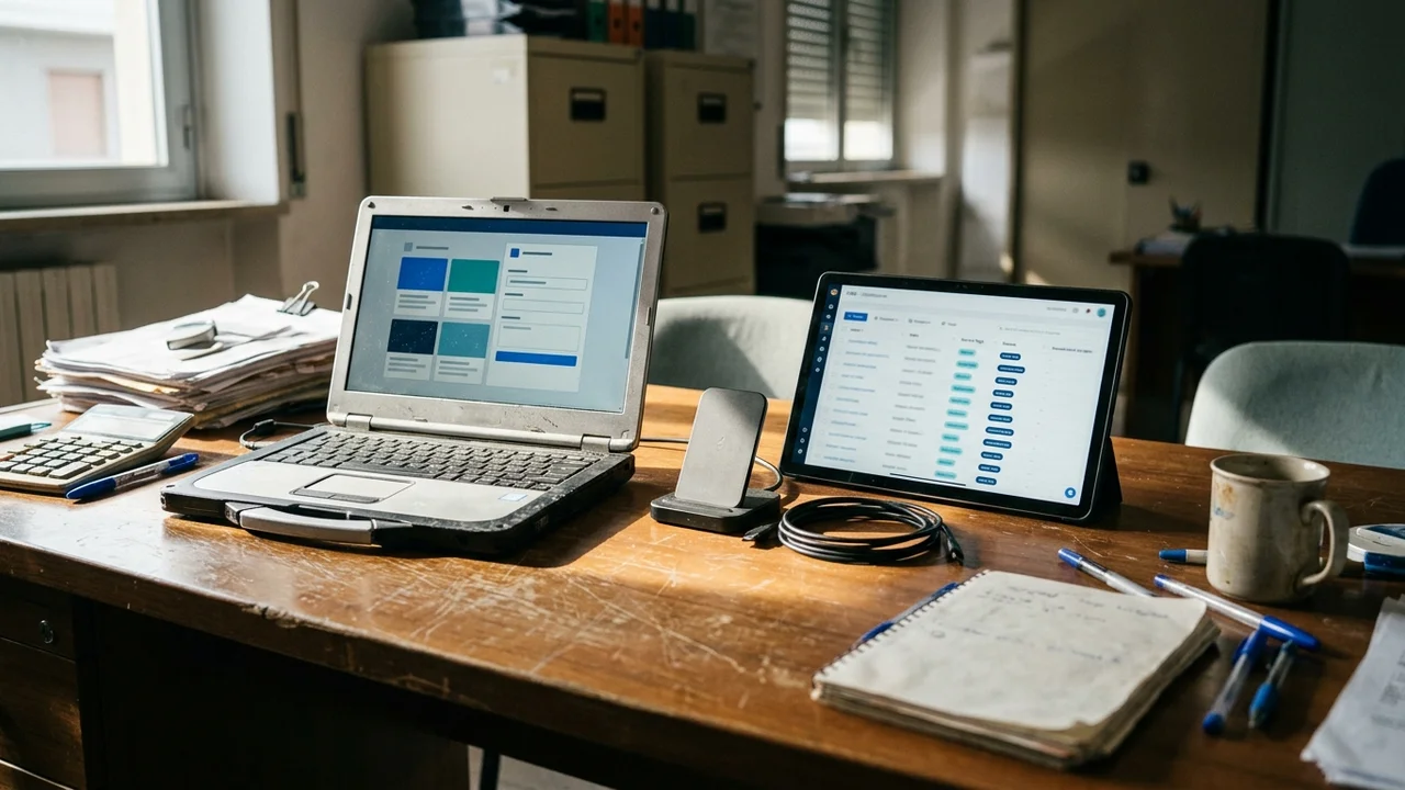 Interfaccia gestionale PMI con lead Meta assegnati automaticamente al commerciale