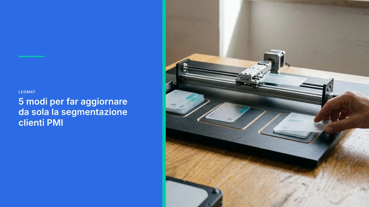 5 modi per far aggiornare da sola la segmentazione clienti PMI