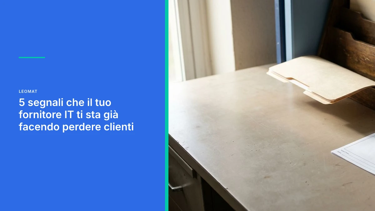5 Signs Your IT Vendor Is Already Costing You Clients