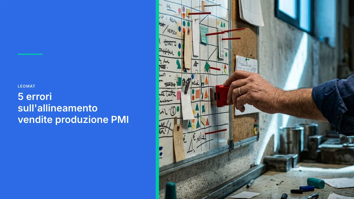 5 errori nell'allineamento tra vendite e produzione nelle PMI