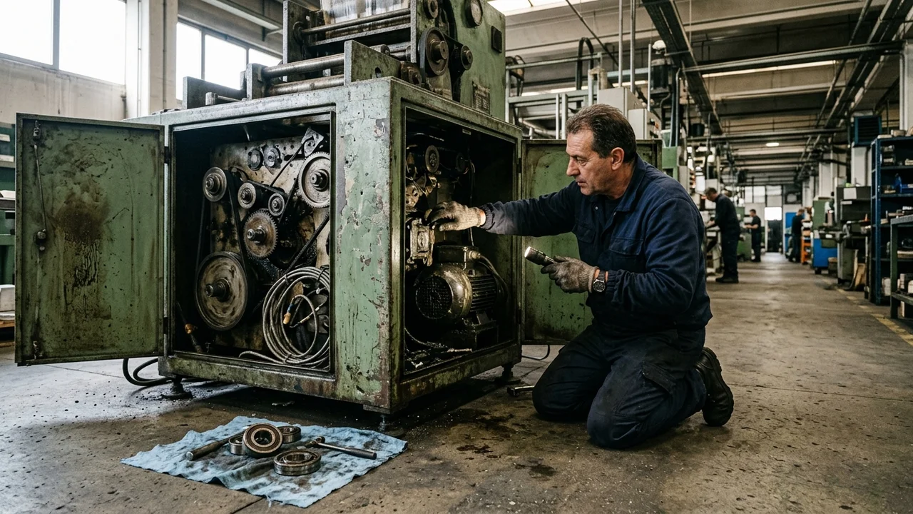Cruscotto con temperature, vibrazioni e ore di lavoro delle macchine