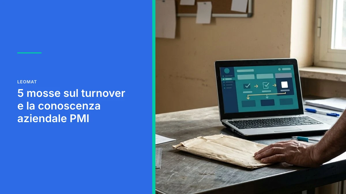 5 mosse su turnover e conoscenza aziendale nelle PMI