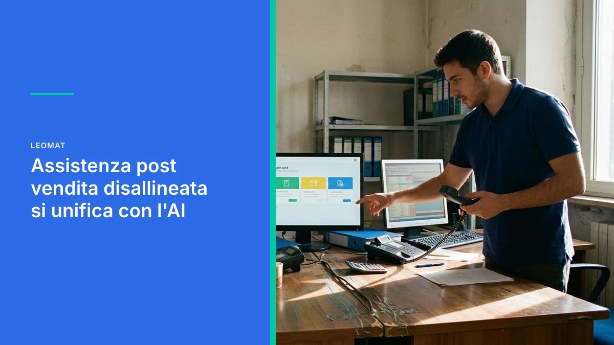 Assistenza post vendita disallineata: come unificarla con l'AI