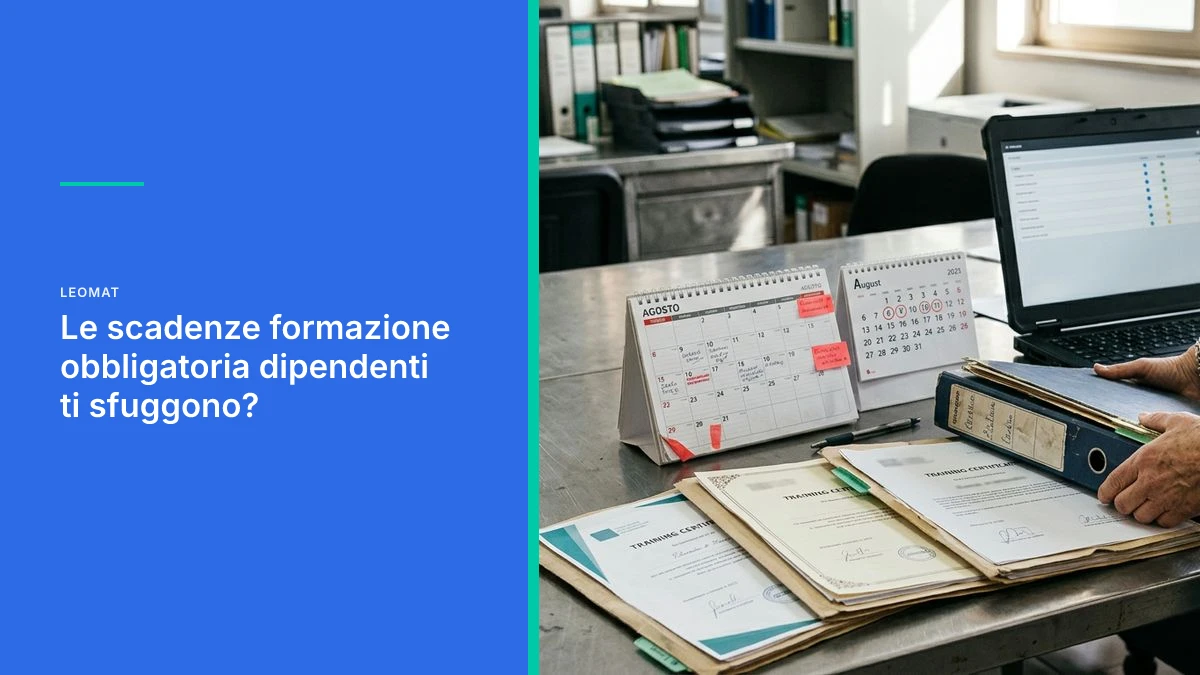 Le scadenze formazione obbligatoria dipendenti ti sfuggono?