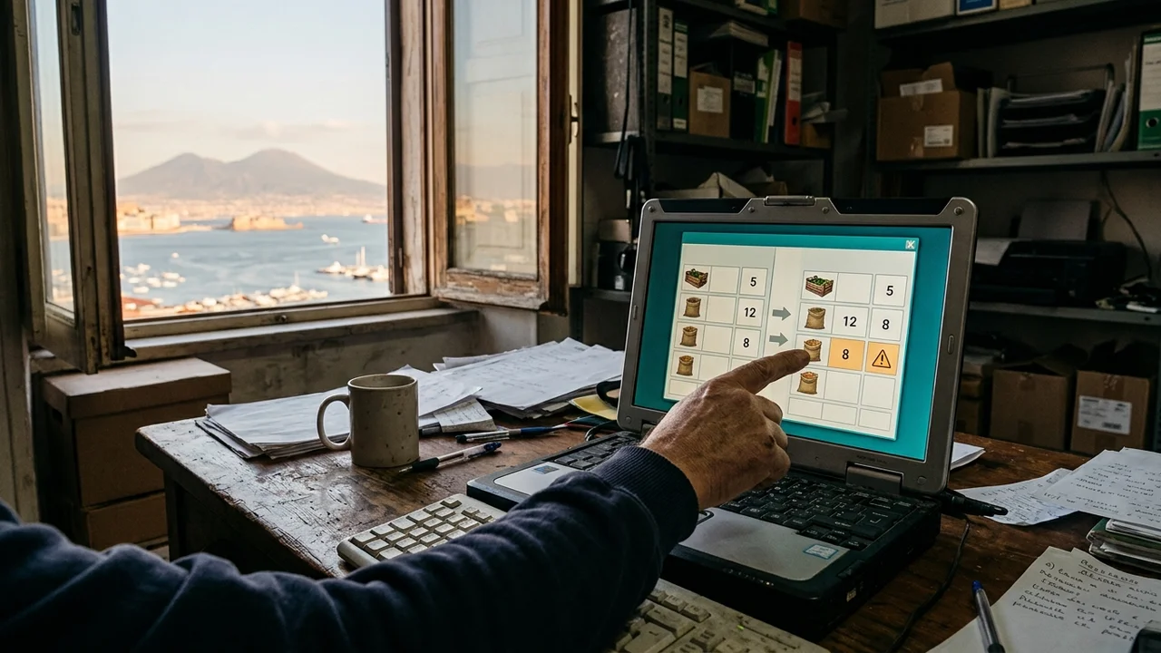 Incontro in azienda a Napoli per osservare un processo prima dello sviluppo software su misura